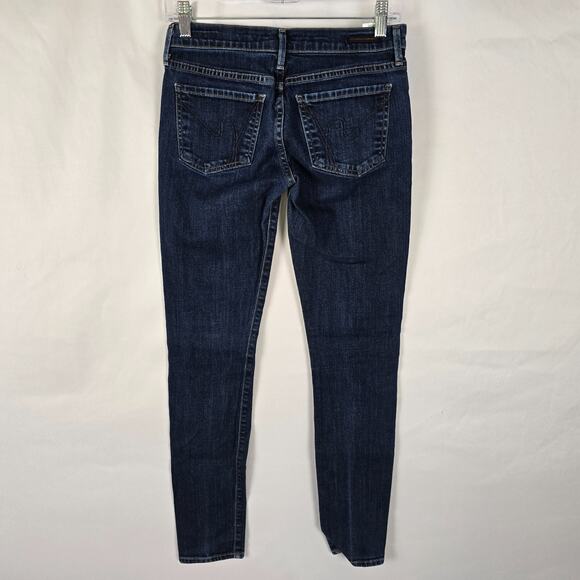 Citizens of Humanity Jeans Women's 26 Blue Avedon Low Rise Skinny Dark Wash - Picture 4 of 16